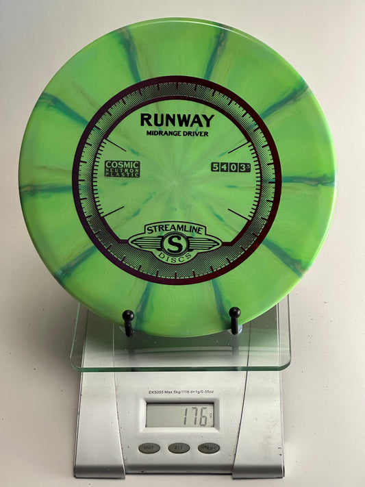 MVP Runway Cosmic Neutron Midrange Driver (Swirly Green/Blue)