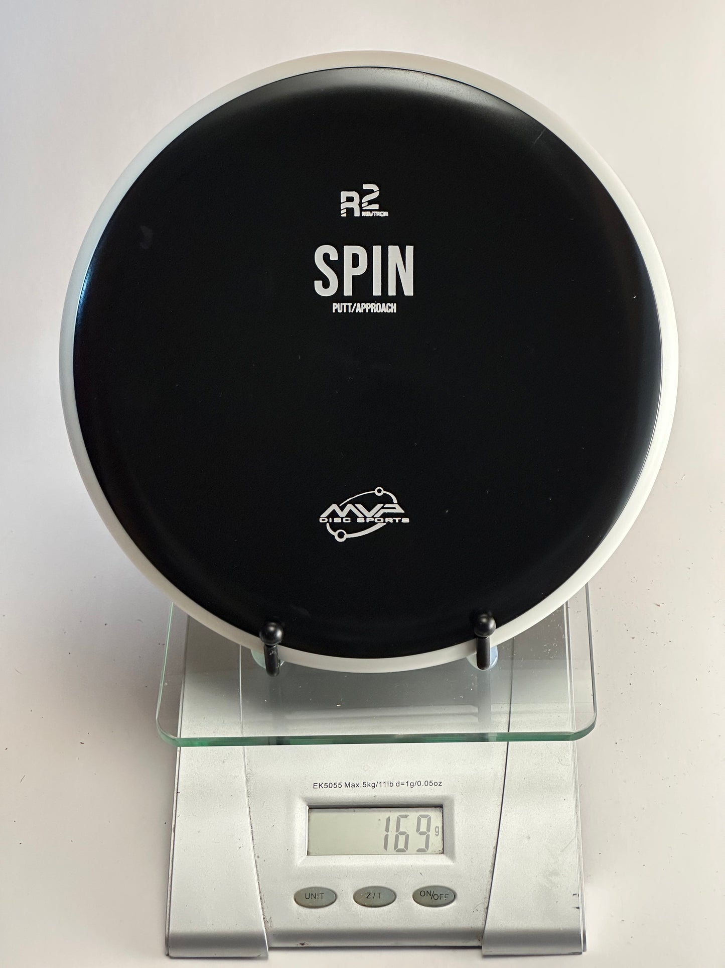 MVP Spin R2 Neutron (Recycled) Putt & Approach Disc - Black/White Rim