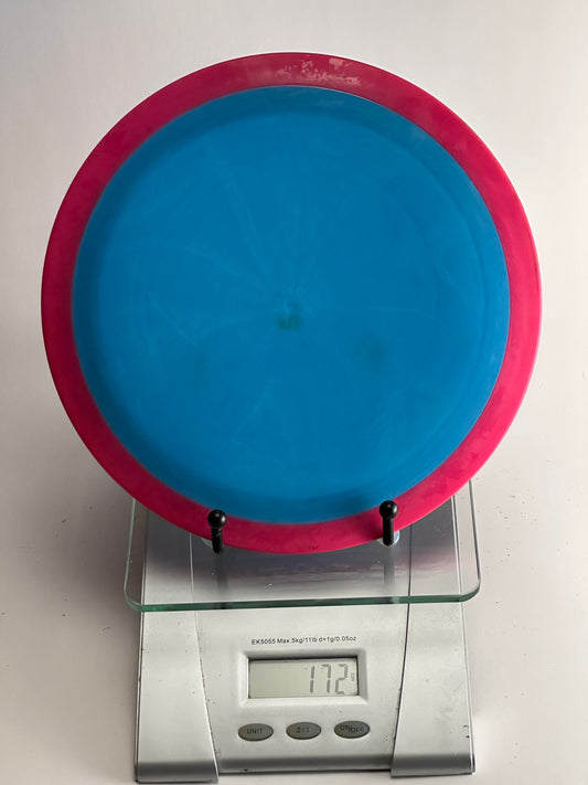 MVP Tantrum Neutron Distance Driver – Blue w/ Pink Rim