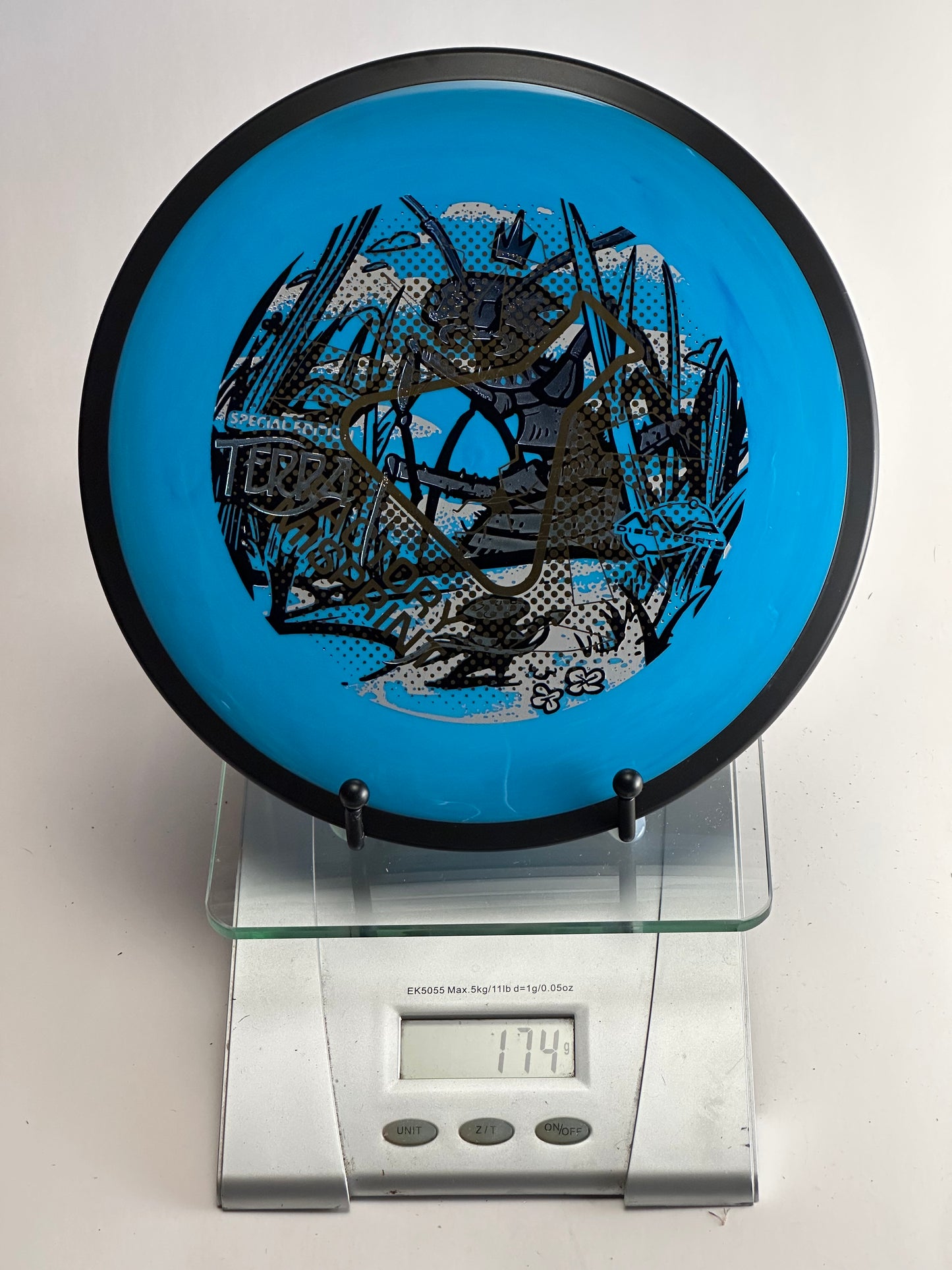 MVP Eclipse Terra (Glow) Overmold Disc Golf Disc – Blue/Black, 174g