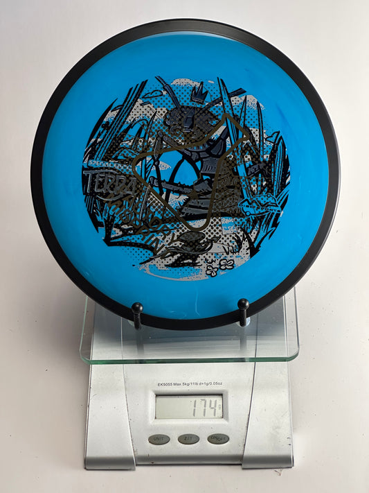 MVP Eclipse Terra (Glow) Overmold Disc Golf Disc – Blue/Black, 174g