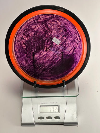 MVP Neutron Tesla Distance Driver (Purple Dye, Orange Rim)