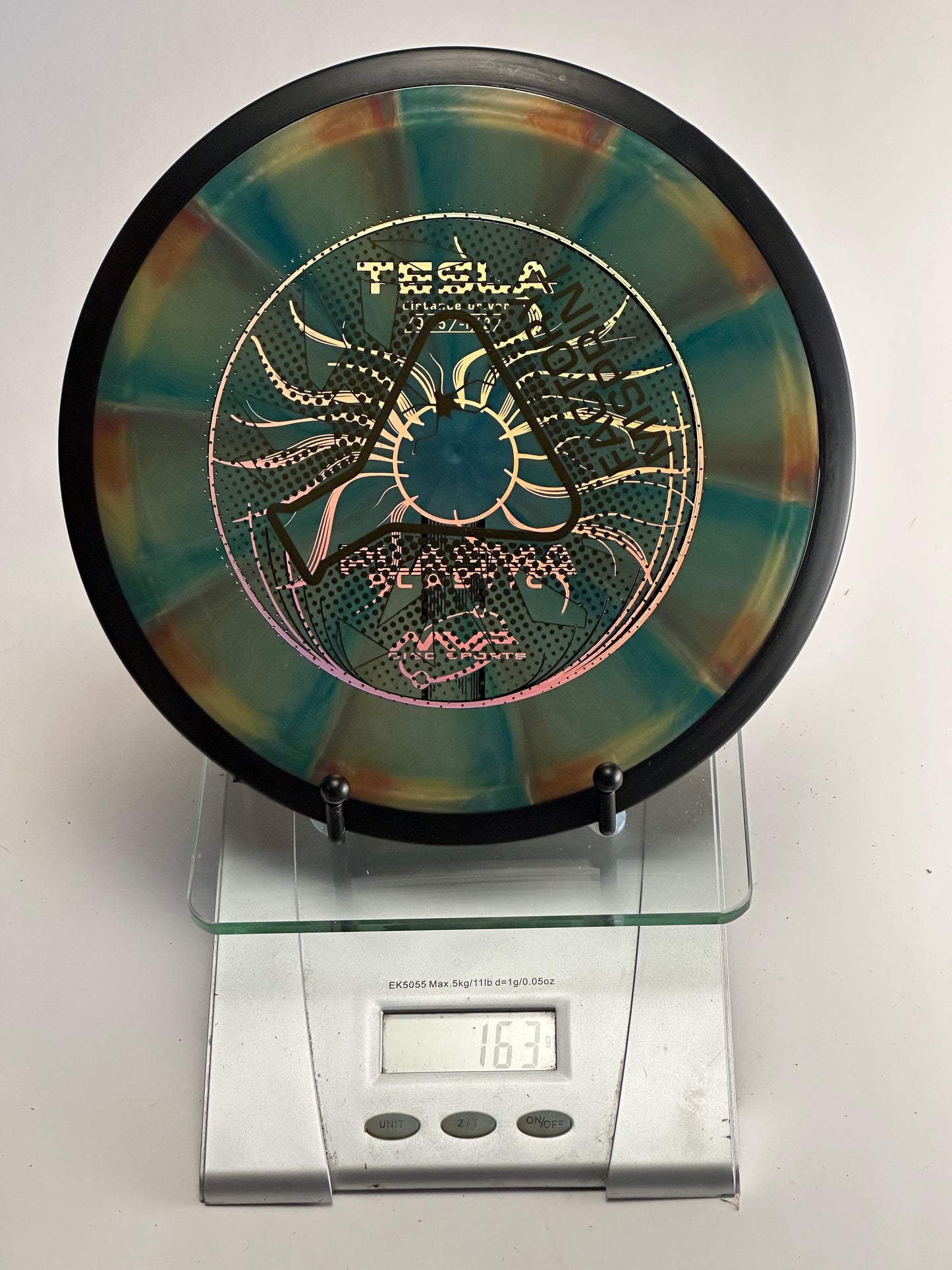 MVP Plasma Tesla Distance Driver | Multicolor Swirl, Black Rim