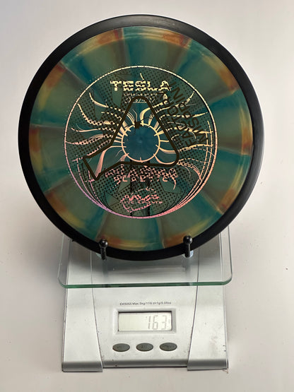 MVP Plasma Tesla Distance Driver | Multicolor Swirl, Black Rim