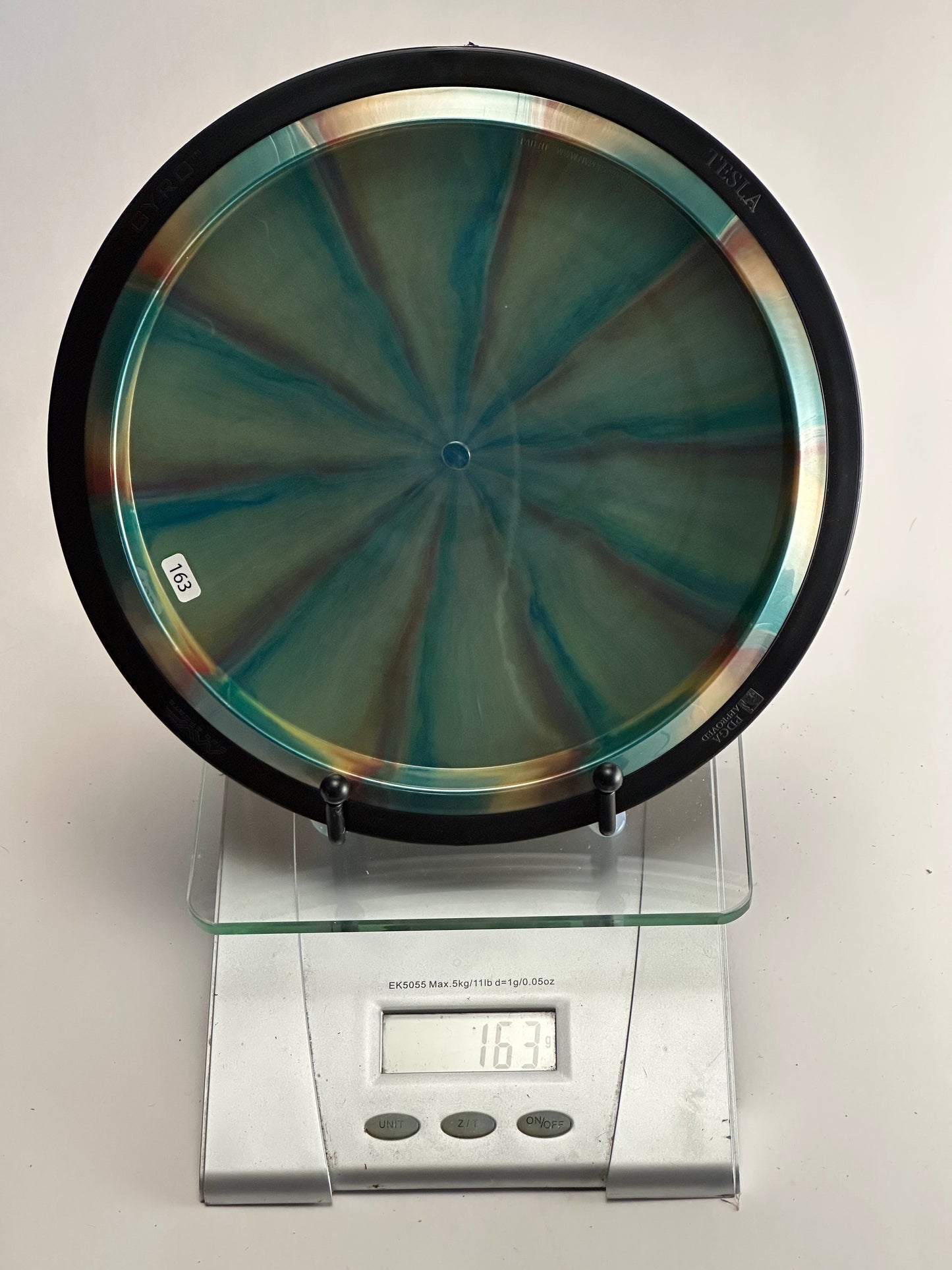 MVP Plasma Tesla Distance Driver | Multicolor Swirl, Black Rim
