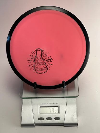MVP Neutron Tesla Lab Second Distance Driver (Pink/Black Rim)