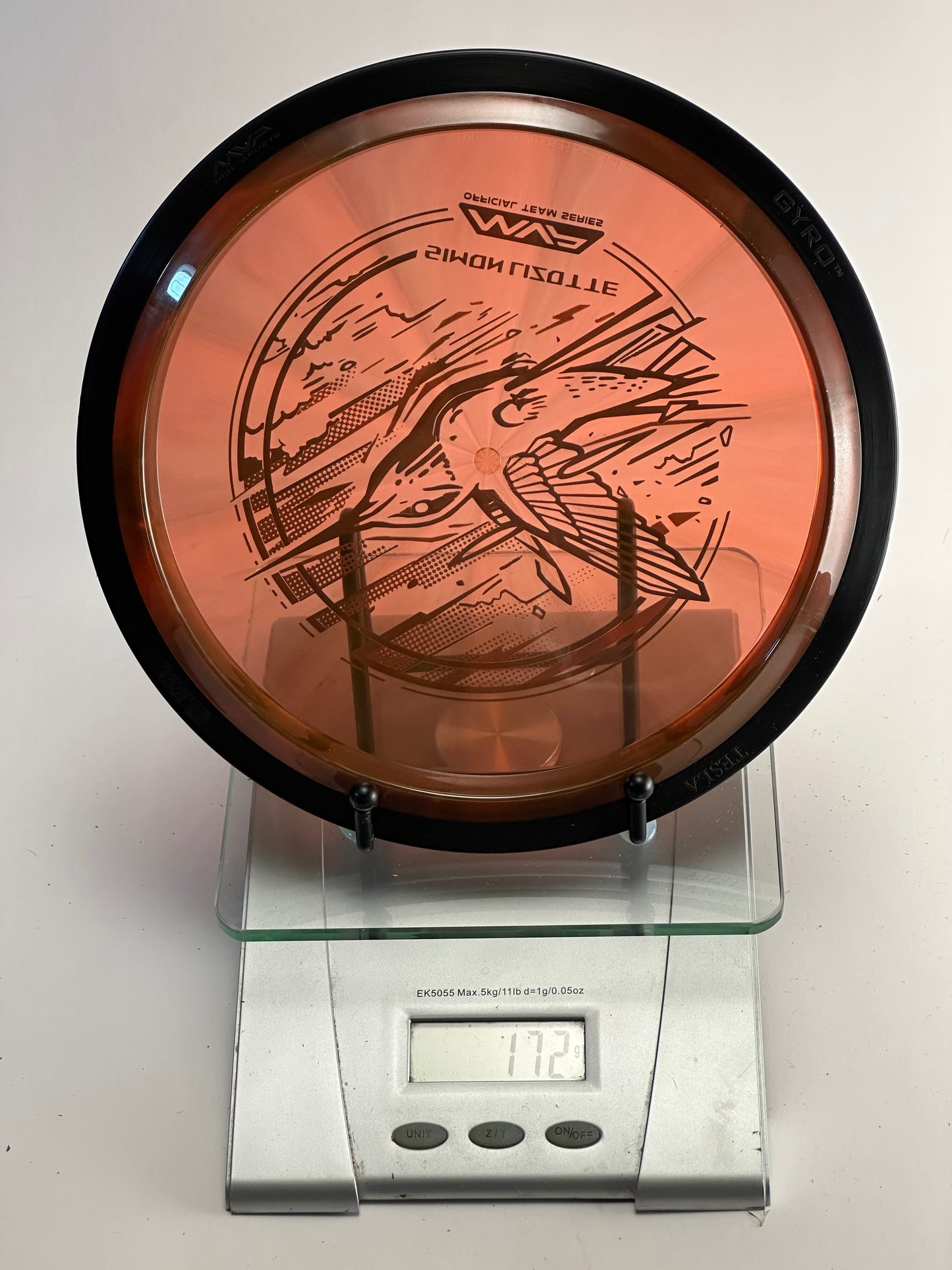 MVP Plasma Tesla (Simon Lizotte Team Series) – Transparent Orange/Black Rim
