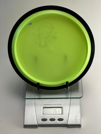 MVP Tesla Neutron Lab Second Distance Driver | Neon Yellow-Green/Black Rim