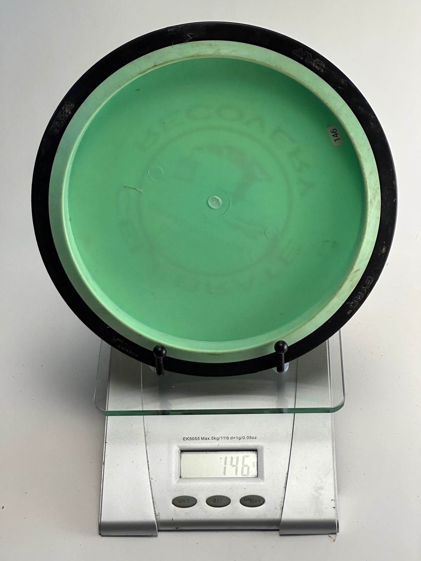 MVP Neutron Tesla Distance Driver 146g Mint Green/Black Rim Safari 2017 Stamp