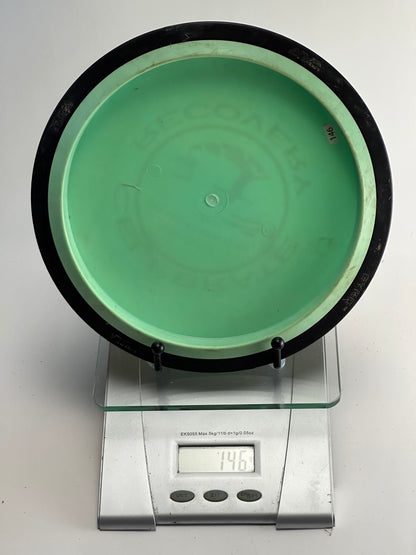MVP Neutron Tesla Distance Driver 146g Mint Green/Black Rim Safari 2017 Stamp