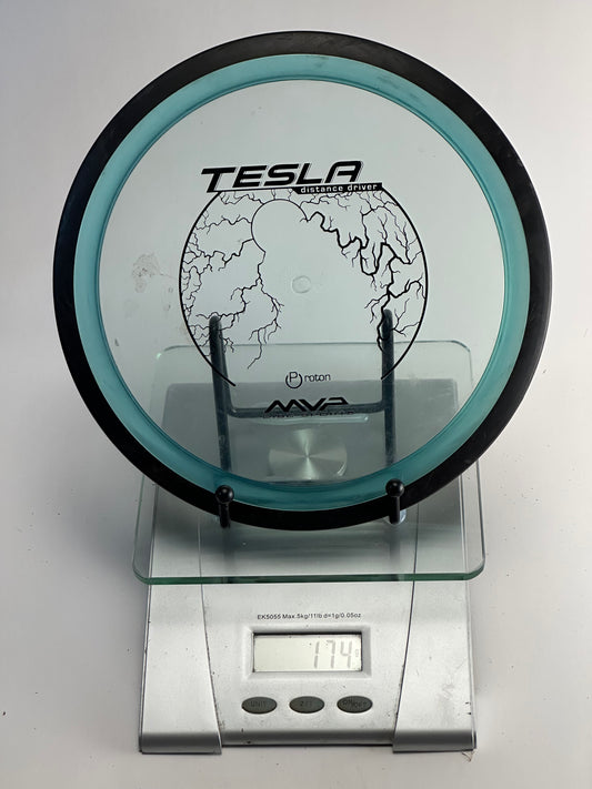 MVP Proton Tesla Distance Driver (Clear/Aqua, Black Rim)