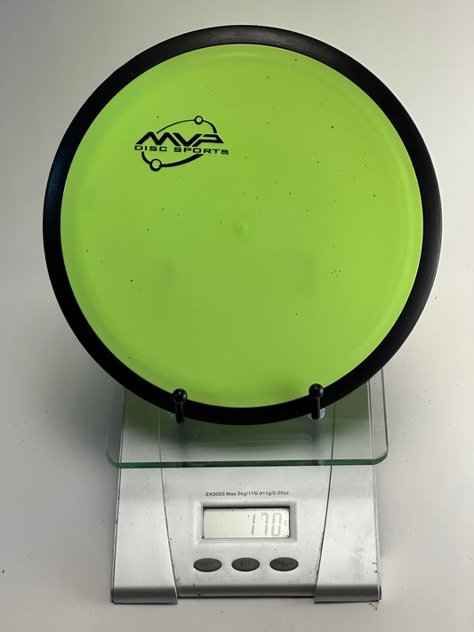 MVP Neutron Tesla Distance Driver – Yellow-Green w/ Black Rim