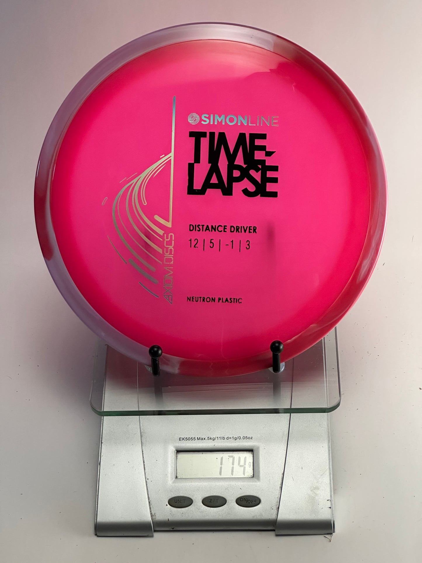 MVP Neutron Timelapse Distance Driver (Two-Tone Pink/Gray) 174g