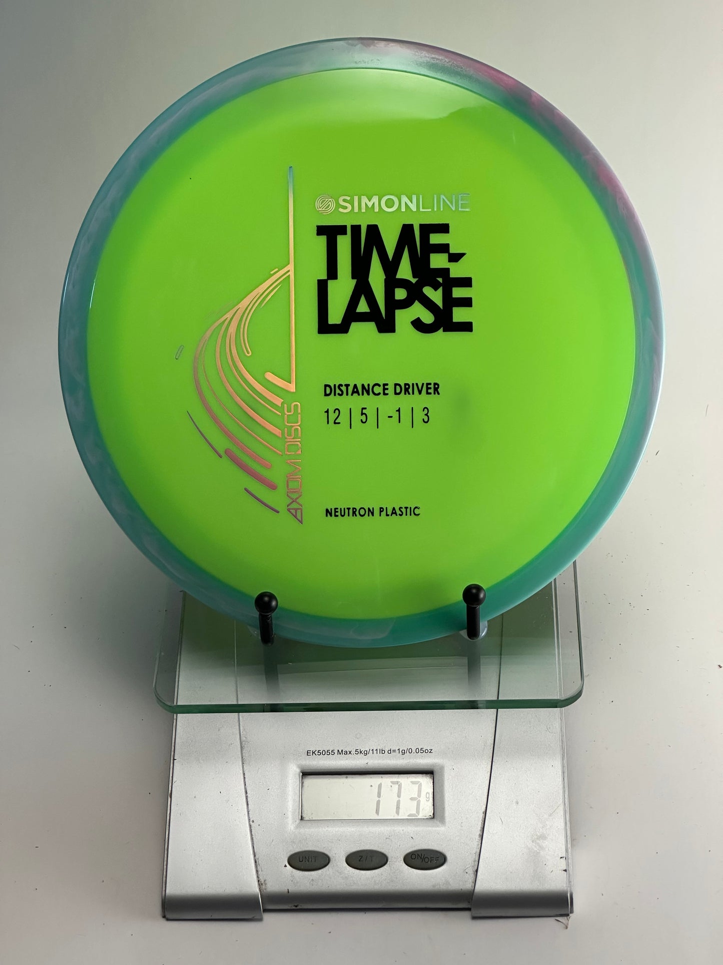 MVP Time-Lapse Neutron Distance Driver (Two-Tone Green/Blue) 173g