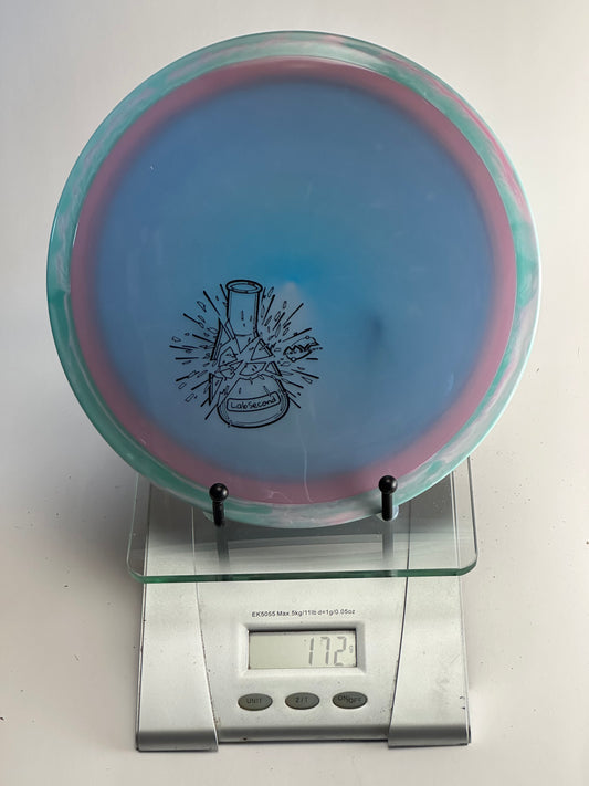 MVP Time-Lapse Neutron Lab Second – Blue w/ Pink & Green Rim (172g)