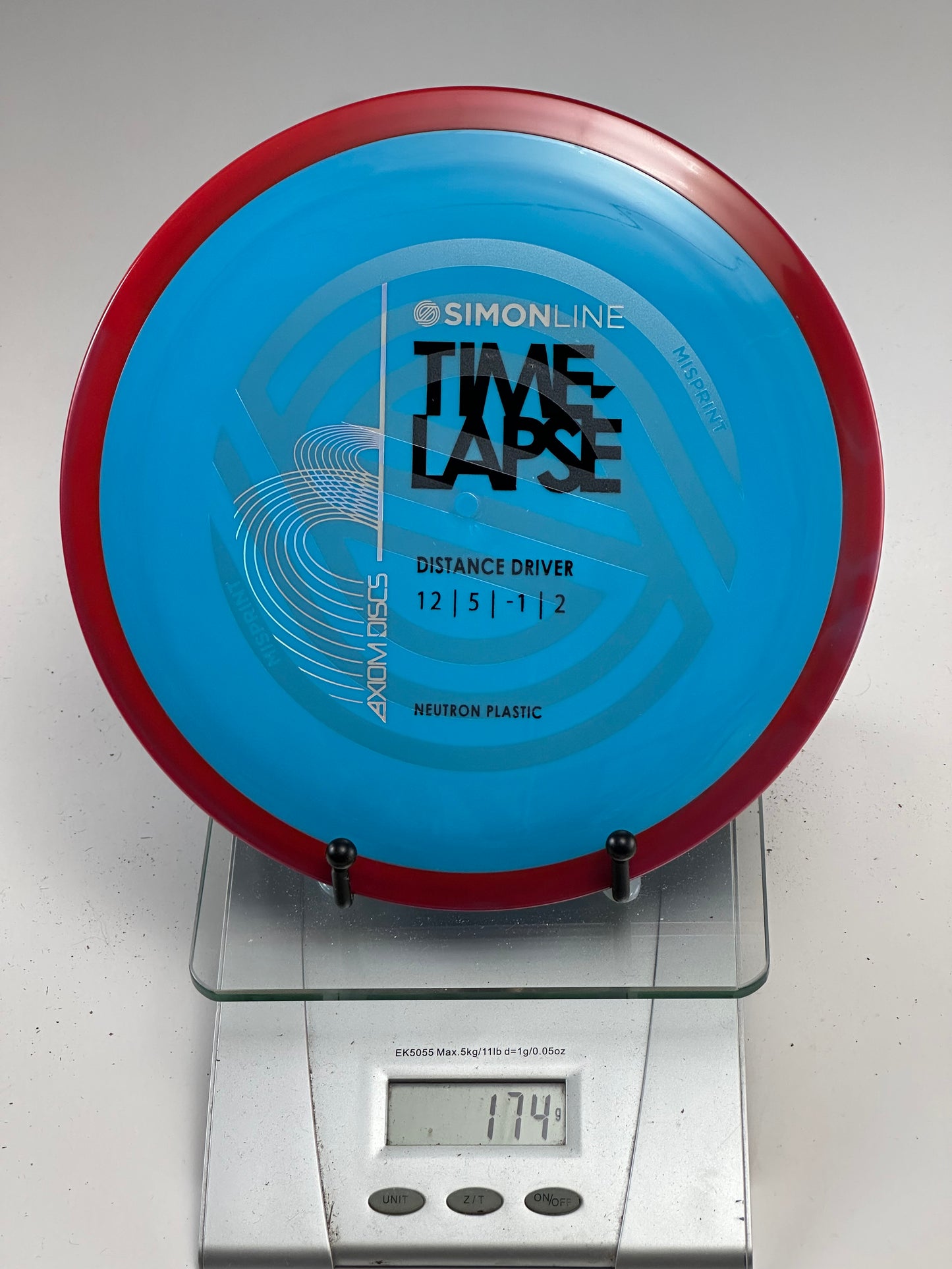 MVP Neutron Timelapse (Misprint) Simon Line, Blue w/ Red Rim
