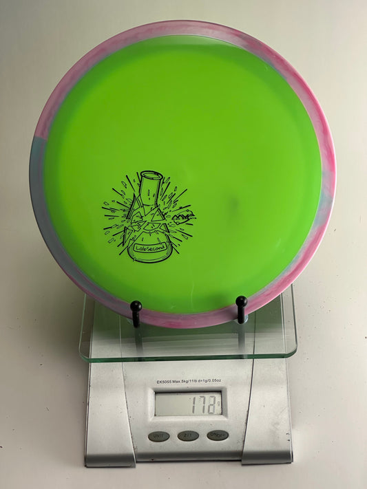 MVP Neutron Time-Lapse Lab Second – Green w/ Pink-Blue Swirl Rim