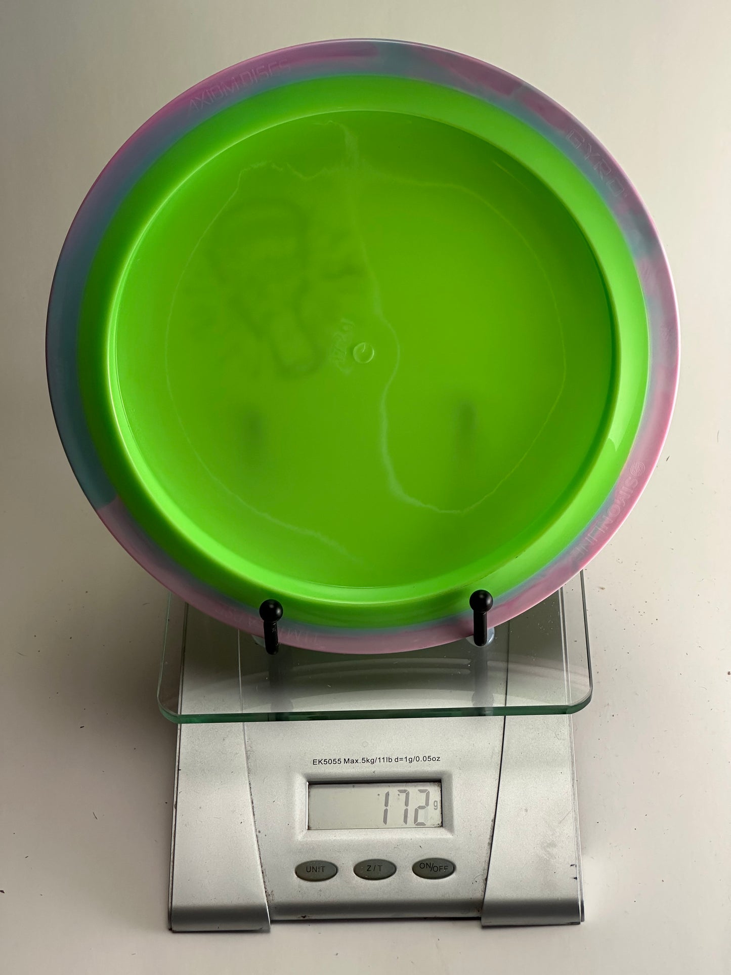 MVP Neutron Time-Lapse Lab Second – Green w/ Pink-Blue Swirl Rim