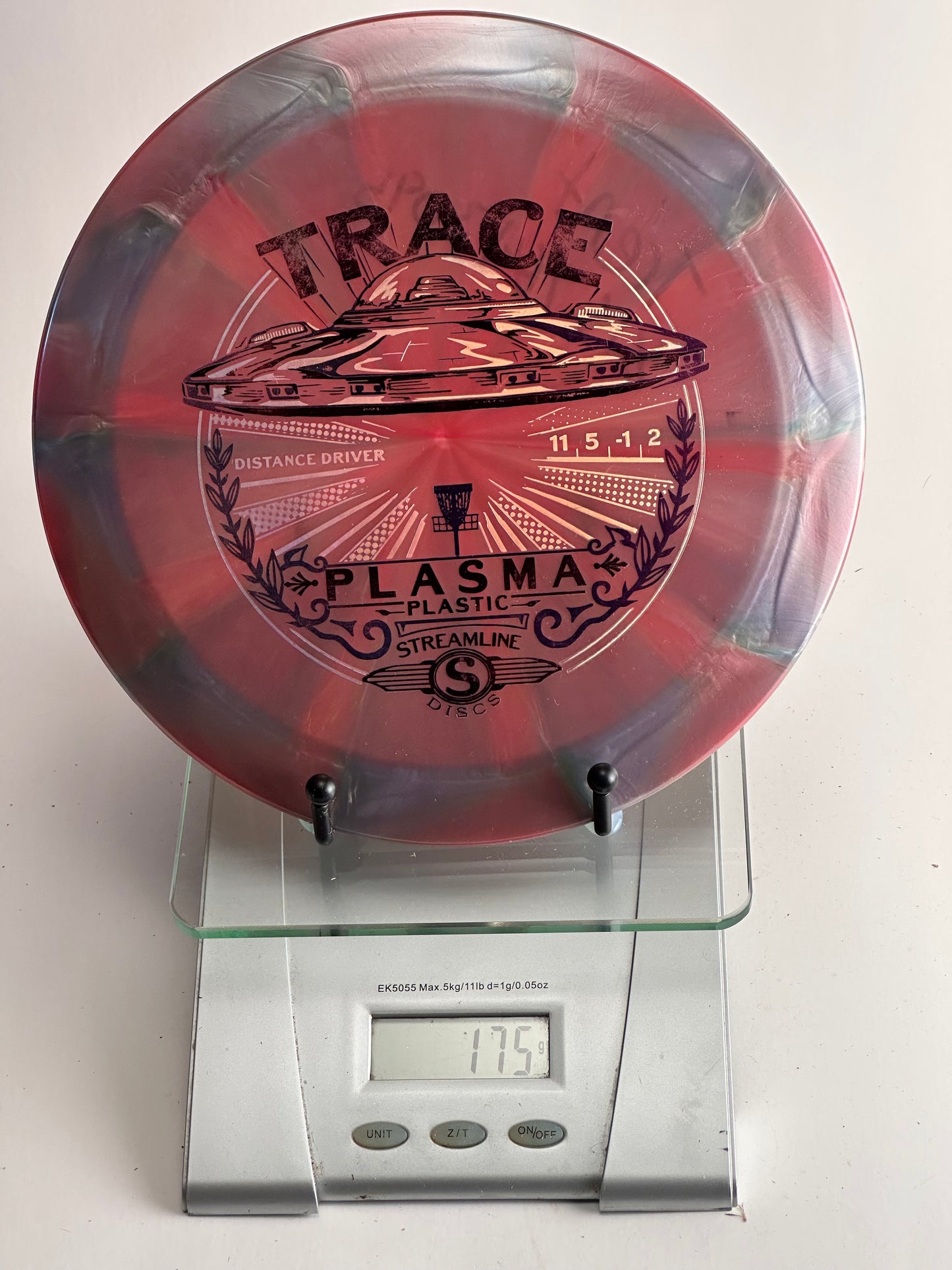 MVP Plasma Trace Distance Driver – Red/Green Swirl UFO Stamp