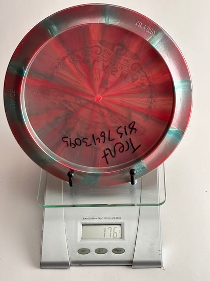 MVP Plasma Trace Distance Driver – Red/Green Swirl UFO Stamp