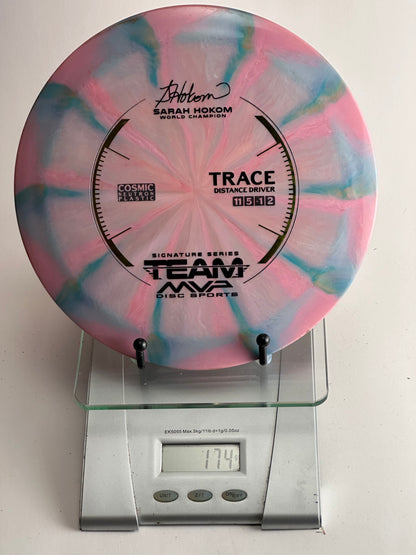 MVP Trace Cosmic Neutron (Sarah Hokom) Swirly Pink/Blue 174g