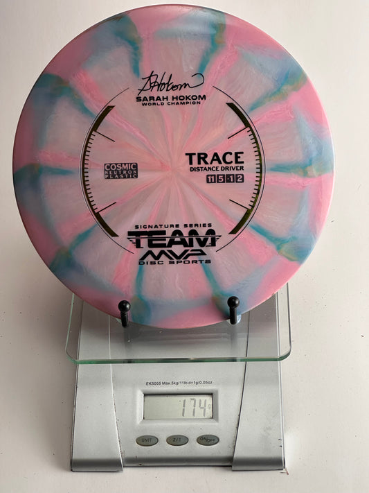 MVP Trace Cosmic Neutron (Sarah Hokom) Swirly Pink/Blue 174g