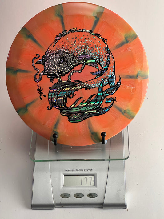 MVP Plasma Trace 177g Orange/Green Swirl Kraken Artist Stamp