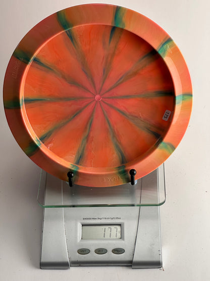 MVP Plasma Trace 177g Orange/Green Swirl Kraken Artist Stamp