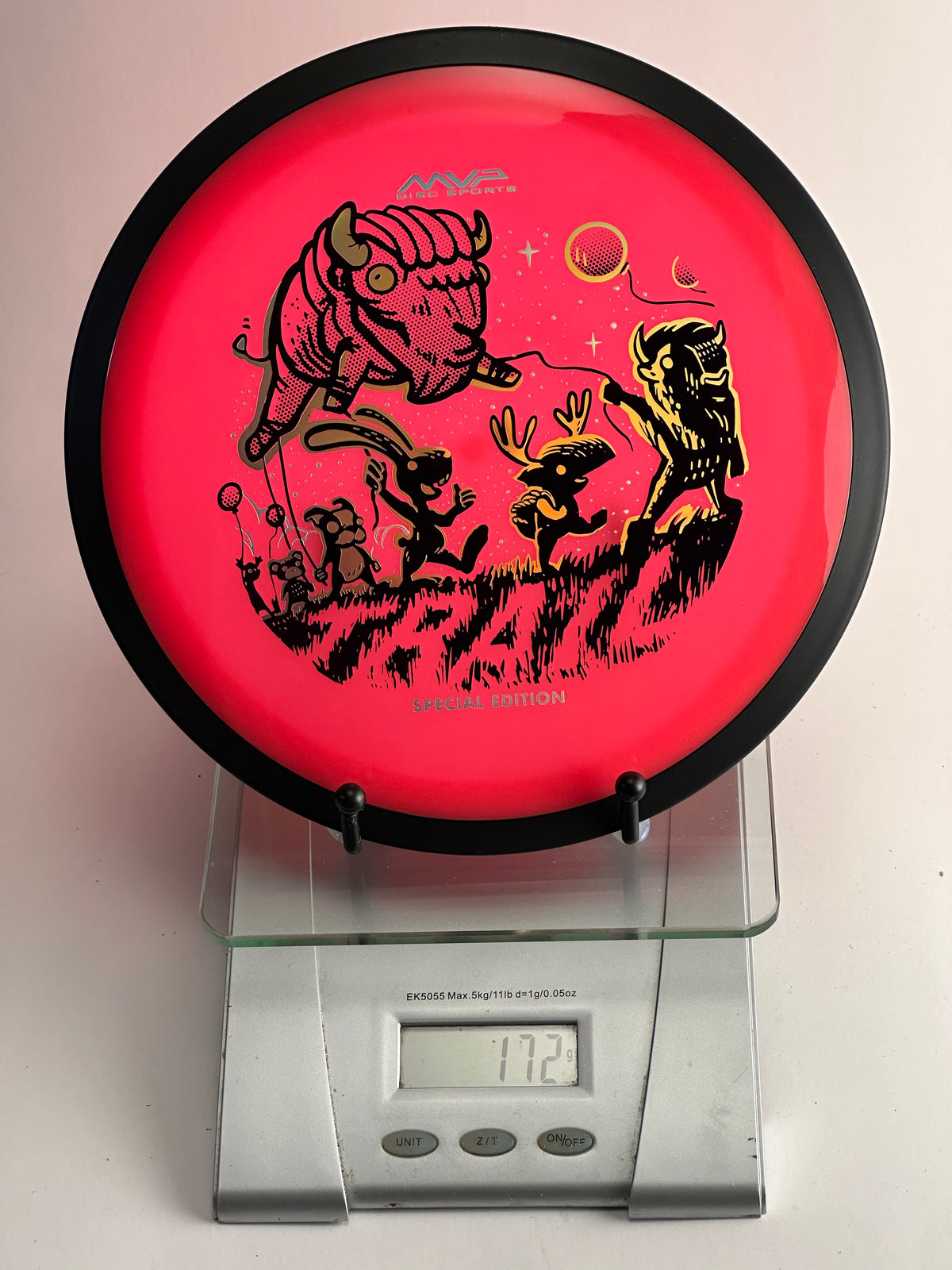 MVP Trail Special Edition Neutron (172g) Pink/Black Rim Bison Forest Stamp