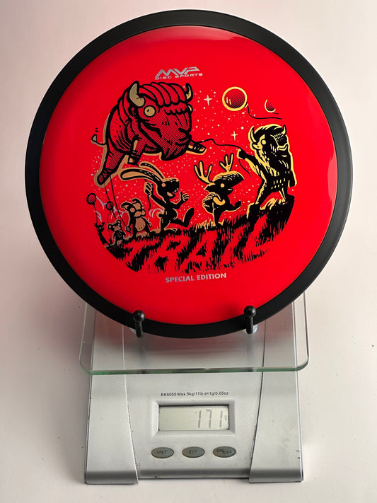 MVP Trail Special Edition Neutron Disc Golf Disc - Red (Bison Forest Stamp)