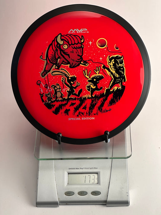 MVP Trail Special Edition Neutron Red/Black Rim – Bison Forest Stamp