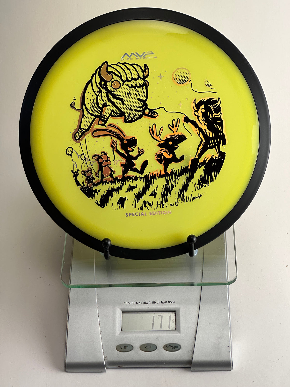 MVP Trail Special Edition Neutron (Neon Yellow/Black Rim) Bison Forest Stamp