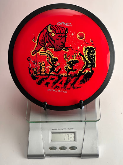 MVP Trail Special Edition Neutron – Red w/ Black Rim Bison Stamp, 172g