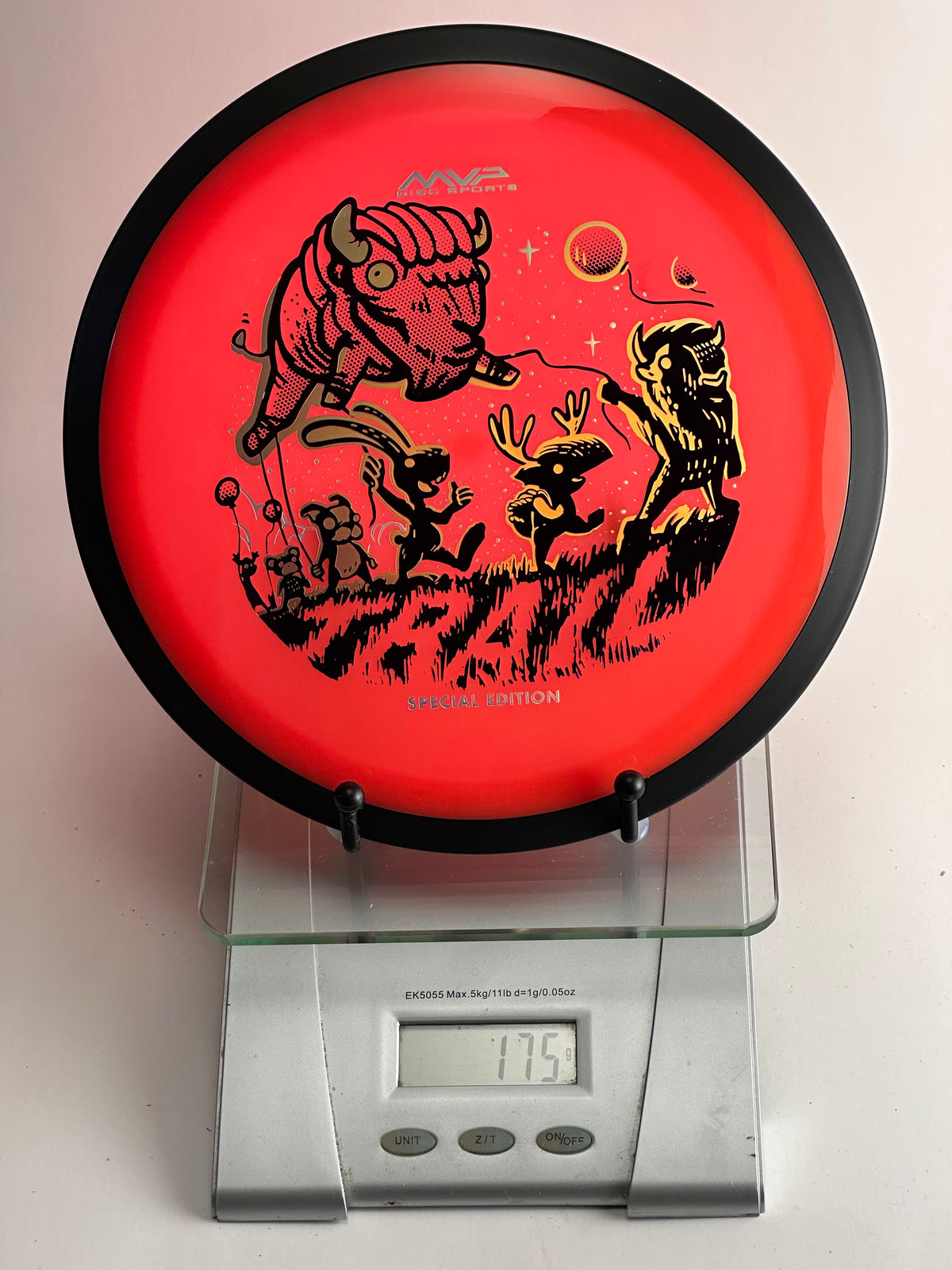 MVP Neutron Trail Special Edition Disc Golf Disc - Red w/ Black Rim
