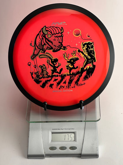 MVP Neutron Trail Special Edition Disc Golf Disc - Red w/ Black Rim