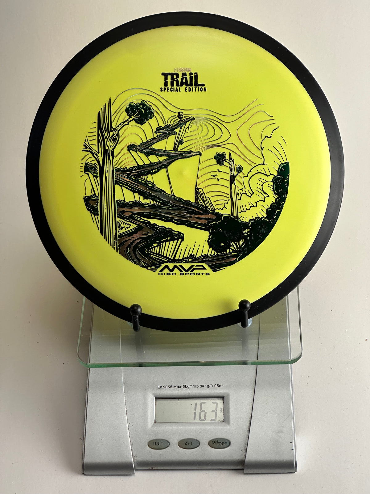 MVP Trail Special Edition Neutron (Neon Yellow, Black Rim) Bison Forest Stamp