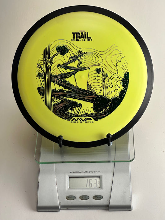 MVP Trail Special Edition Neutron (Neon Yellow, Black Rim) Bison Forest Stamp