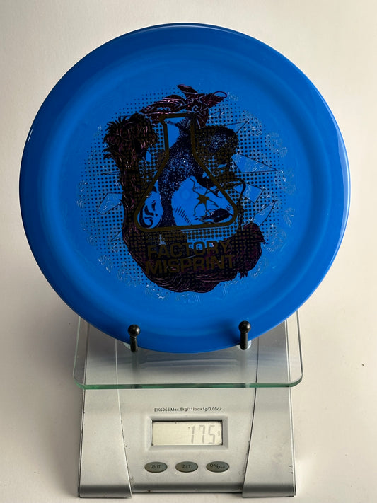 MVP Turbulence Neutron Factory Misprint Disc Golf Disc (Blue)
