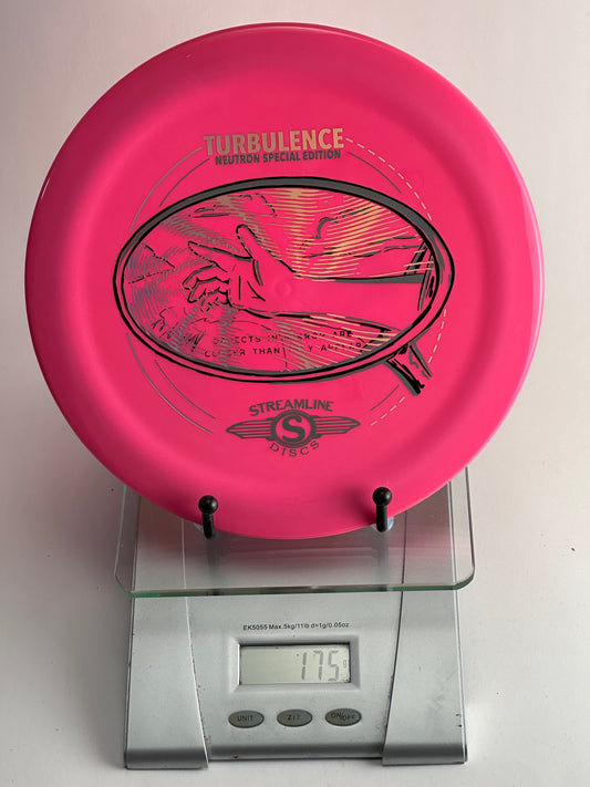 Streamline Turbulence Neutron Special Edition Disc Golf Disc - Pink