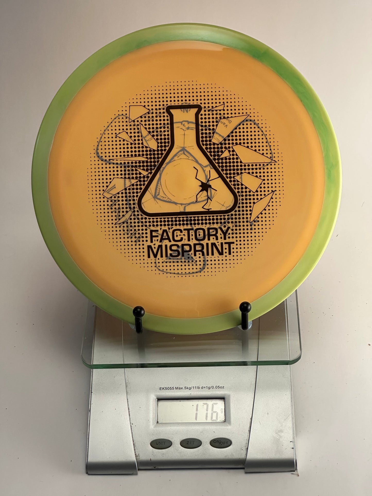 MVP Neutron Vanish Factory Misprint (Green Rim, Orange Center)