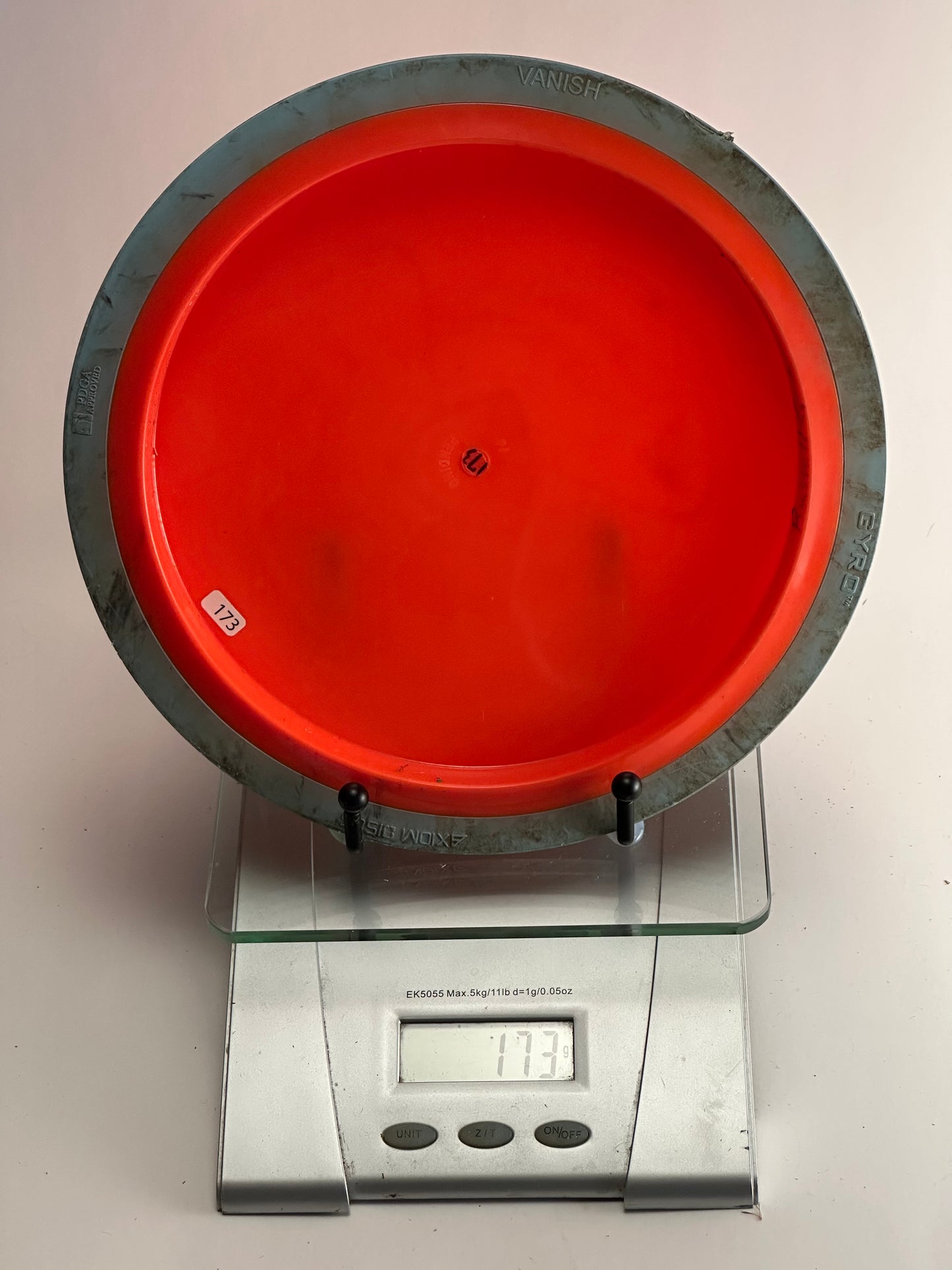 MVP Neutron Vanish Distance Driver – Red w/ Gray Overmold