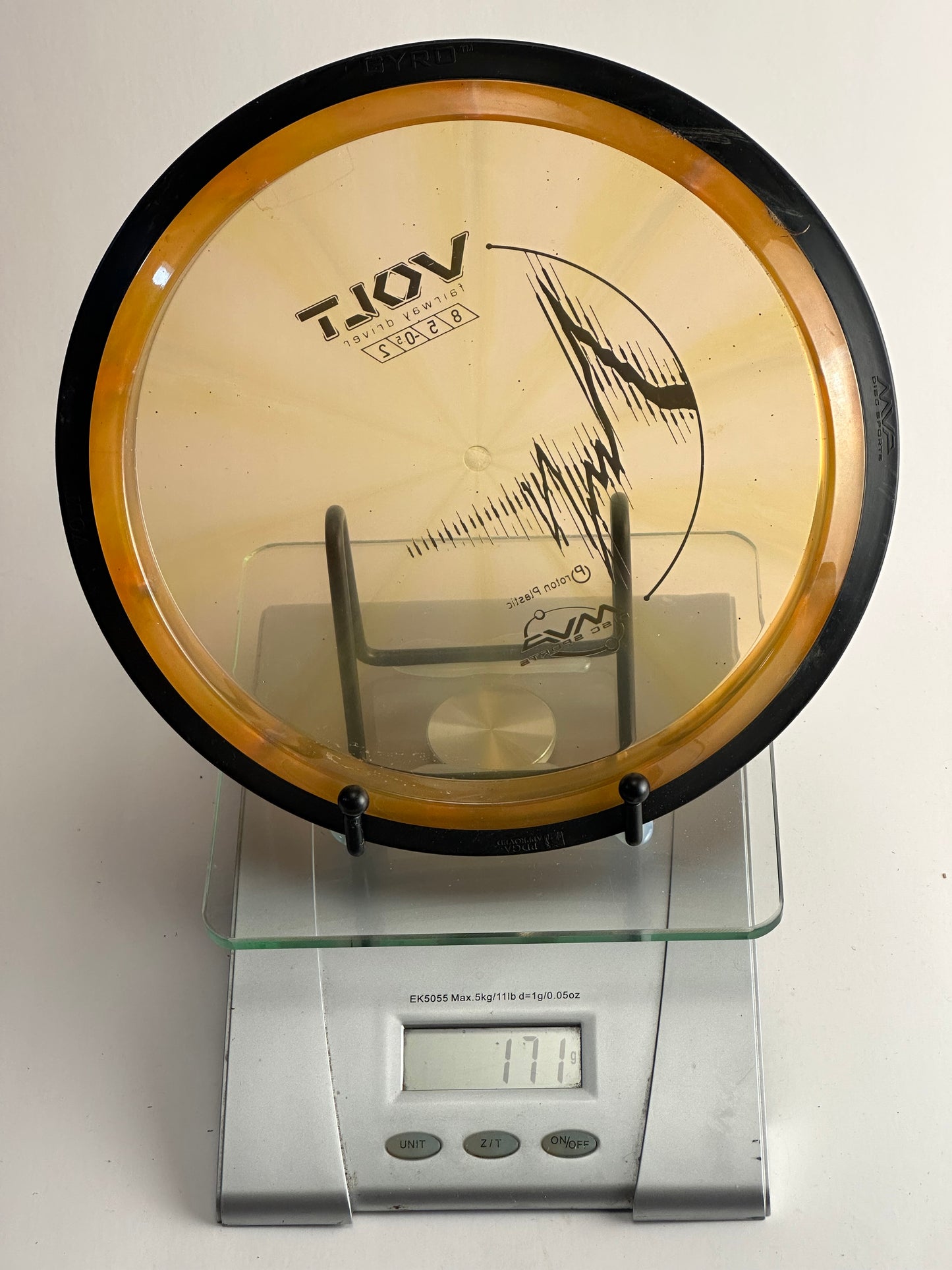 MVP Proton Volt Fairway Driver – Transparent Yellow w/ Amber Rim (171g)