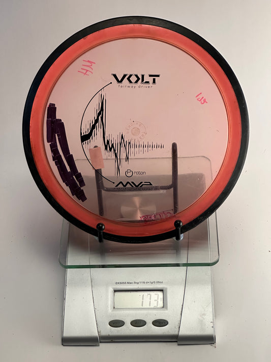 MVP Proton Volt Fairway Driver 173g - Clear/Pink Plate, Red Rim, Black Overmold