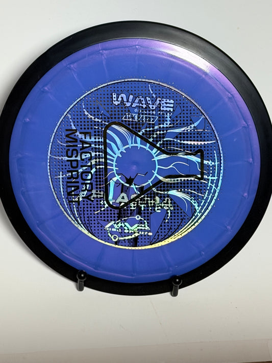 MVP Neutron Wave Factory Misprint, Blue w/ Black Rim