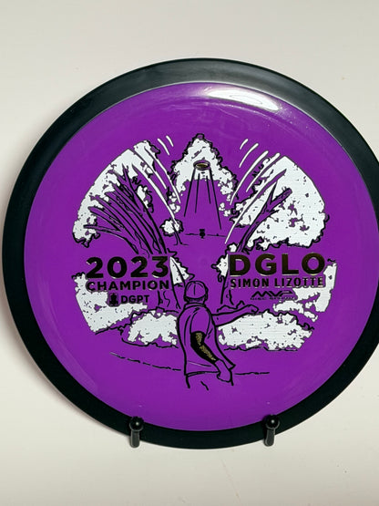 MVP Neutron Wave – 2023 DGLO Champion Simon Lizotte Stamp (Purple/Black Rim)