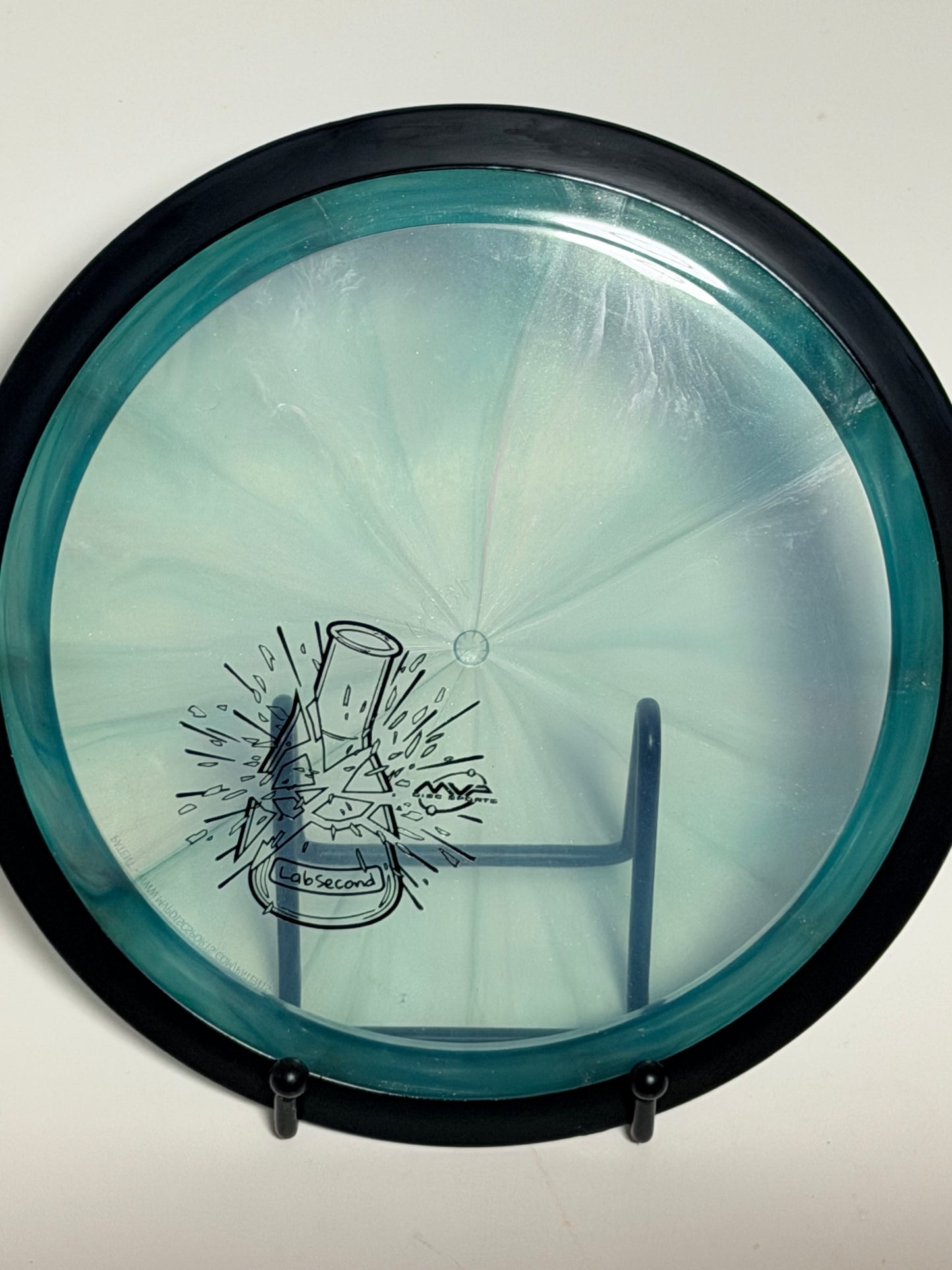 MVP Wave Neutron Lab Second – Aqua Swirl with Black Gyro Rim