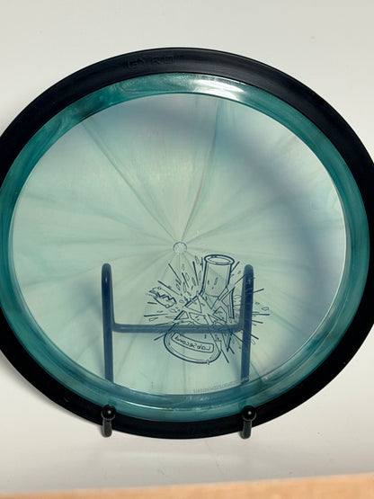 MVP Wave Neutron Lab Second – Aqua Swirl with Black Gyro Rim
