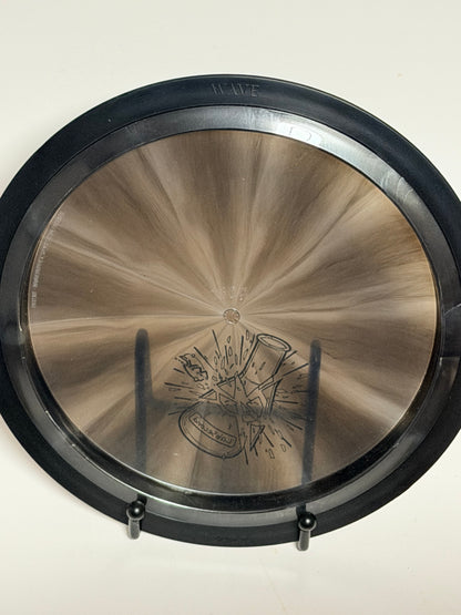 MVP Neutron Wave Lab Second – Metallic Silver Swirl w/ Black Rim