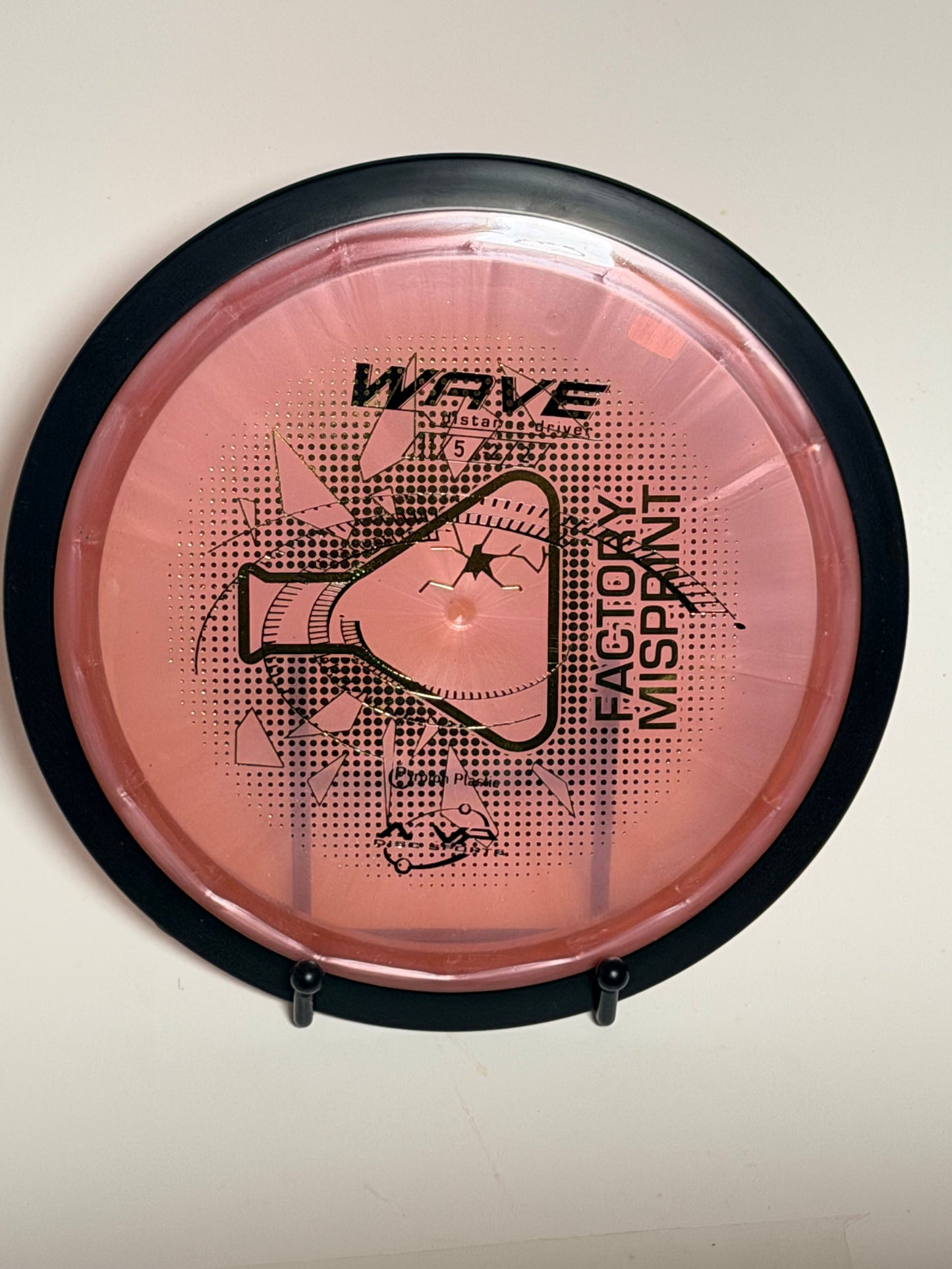 MVP Proton Wave Distance Driver | Transparent Pink w/ Black Rim | Misprint