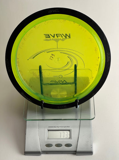 MVP Wave – Proton Distance Driver, Clear Neon Yellow w/ Black Rim (Ink)